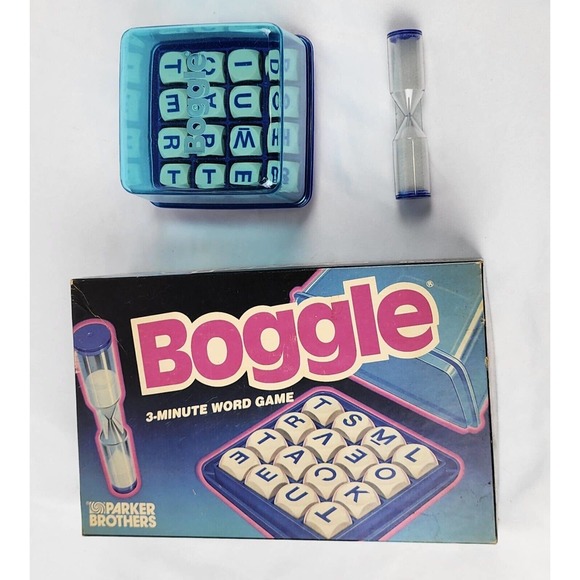 Parker Brothers Other - Vintage Boggle Letter Cube Word Game Parker Brothers Complete w/Manuals Family